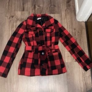 Black & Red Checkered Jacket